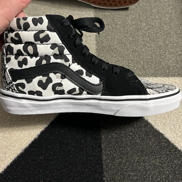 Vans SK8-Hi Snake Skin/Leopard/Plaid Sneakers Men's 5/Women's 6.5 - Picture 4 of 15